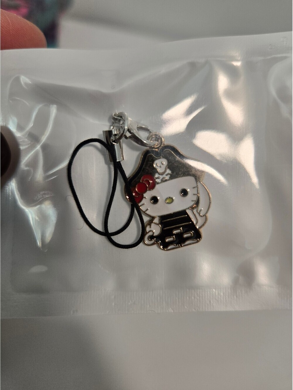 Kuromi costume enamel phone charm